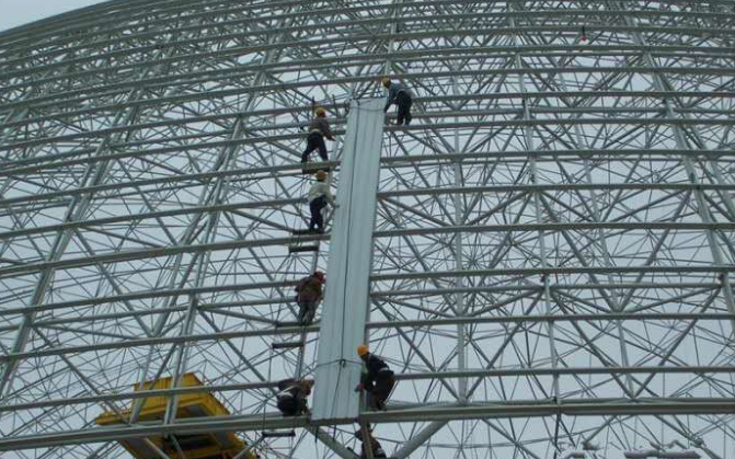 东营网架装配好以后应当留神哪八项验收事件